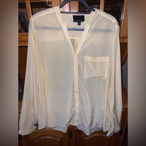 Light Yellow Polka Dot Blouse